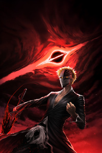 Ichigo Kurosaki The Hollow Within (640x960) Resolution Wallpaper