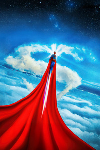 Iconic Superman The Hero We Need (480x800) Resolution Wallpaper
