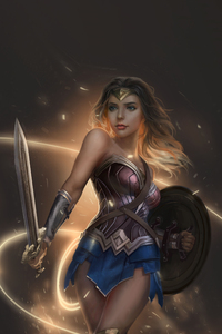 Iconic Wonder Woman Legacy (2160x3840) Resolution Wallpaper