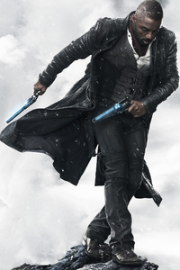 Idris Elba As The Gunslinger In The Dark Tower Movie 4k (480x854) Resolution Wallpaper