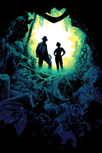Indiana Jones And The Dial Of Destiny Poster Art 5k (1440x2960) Resolution Wallpaper