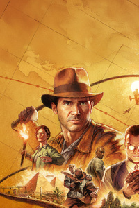 Indiana Jones And The Great Circle Game (320x568) Resolution Wallpaper