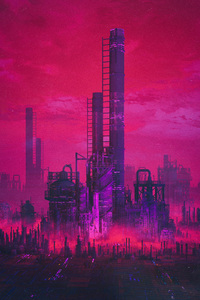 Industry Revolution Digital Art (240x320) Resolution Wallpaper