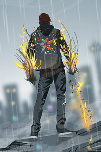 Infamous Second Son Game 4k (800x1280) Resolution Wallpaper