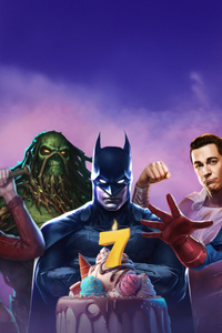 Injustice 2 7th Anniversary (640x1136) Resolution Wallpaper