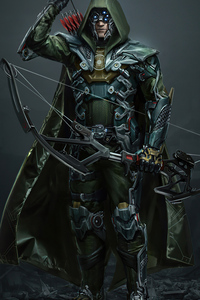 Injustice 2 Green Arrow War Suit 4k (720x1280) Resolution Wallpaper