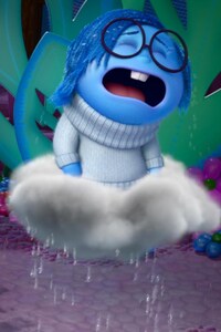 Inside Out Sadness Crying (1080x1920) Resolution Wallpaper