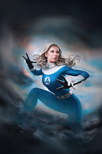 Invisible Woman The Fantastic Four First Steps Movie 2025 (2160x3840) Resolution Wallpaper