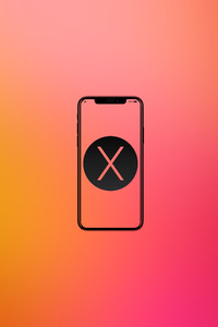 Iphone X Mobile Phone Minimalism 5k