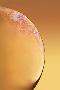 1080x1920 IPhone X XR Double Bubble Yellow