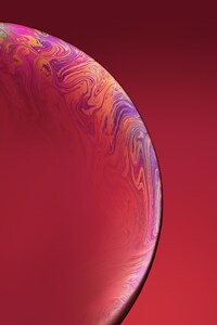 1242x2688 IPhone Xs Double Bubble Red