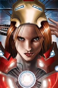 Iron Girl (640x960) Resolution Wallpaper