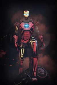 Iron Man 3d Artwork (1280x2120) Resolution Wallpaper