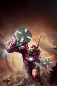 Iron Man Above The World (240x320) Resolution Wallpaper