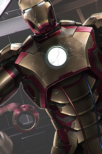 Iron Man Arc Reactor 4k (320x568) Resolution Wallpaper