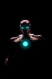 Iron Man Arc Reactor Glowing (240x320) Resolution Wallpaper