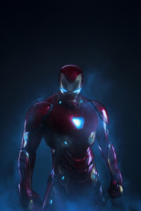 Iron Man Armor Of Justice (240x320) Resolution Wallpaper