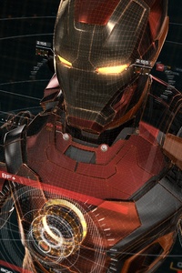 Iron Man Artwork 4k (750x1334) Resolution Wallpaper
