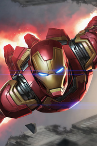 Iron Man Artwork Fan Made (1080x2280) Resolution Wallpaper