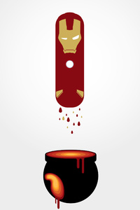 Iron Man As Capsule (540x960) Resolution Wallpaper