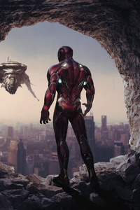 Iron Man Avengers Endgame 4k Lost World (320x568) Resolution Wallpaper