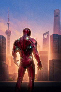 Iron Man Avengers Endgame Chinese Poster (1125x2436) Resolution Wallpaper