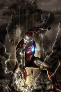 Iron Man Avengers Endgame Movie (240x400) Resolution Wallpaper