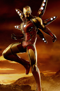 Iron Man Avengers Endgame Suit (320x568) Resolution Wallpaper