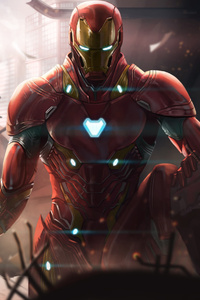 Iron Man Avengers Infinity War Digital Art (240x320) Resolution Wallpaper