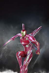 Iron Man Battle Ready (240x320) Resolution Wallpaper