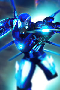 Iron Man Blue Suit