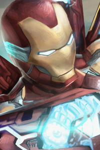 Iron Man Canon Blaster (1440x2560) Resolution Wallpaper