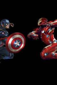 Iron Man Captain America 8k