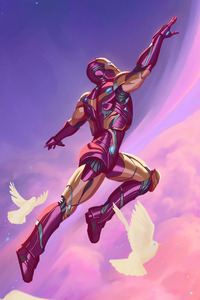 Iron Man Catching (480x854) Resolution Wallpaper