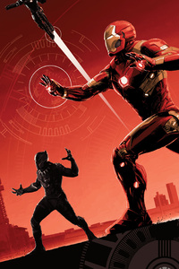 Iron Man Civil War Art
