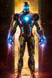 Iron Man Cutting Edge Tech Suit (360x640) Resolution Wallpaper