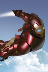 Iron Man Digital Art (240x320) Resolution Wallpaper