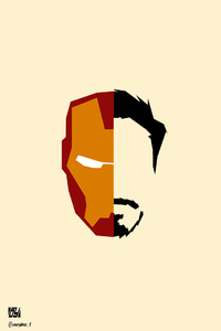Iron Man Face Minimalism