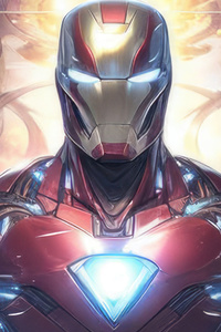 Iron Man Fan Made Artwork (320x568) Resolution Wallpaper