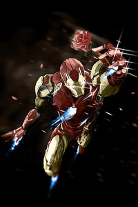 Iron Man Giving Rose
