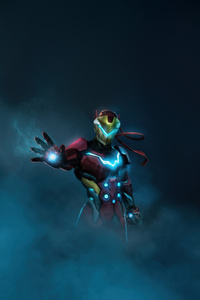 Iron Man In Marvel Rivals (480x854) Resolution Wallpaper