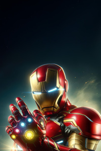 Iron Man Marvel Armored Hero (1280x2120) Resolution Wallpaper