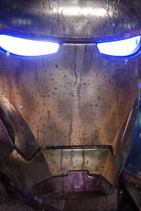 Iron Man Mask Closeup 4k (640x960) Resolution Wallpaper
