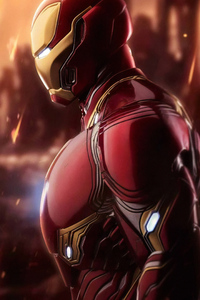 Iron Man Mask Closeup (320x568) Resolution Wallpaper