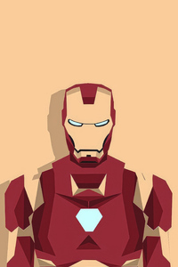 Iron Man Minimal 5k (240x400) Resolution Wallpaper