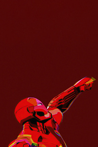 750x1334 Iron Man Minimal Art 4k