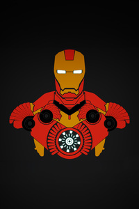 480x854 Iron Man Minimalist Arsenal