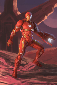 Iron Man Nano Suit Fan Art 5k (1125x2436) Resolution Wallpaper