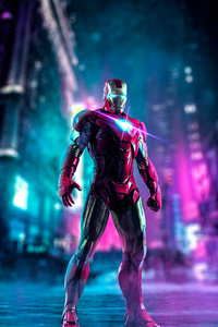 Iron Man Neon Art
