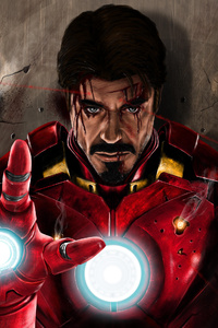 Iron Man Never Give Up (480x854) Resolution Wallpaper
